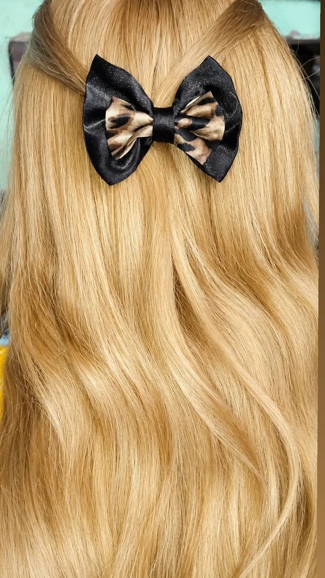 π€ Elegant Black Bow Hair Accessory π